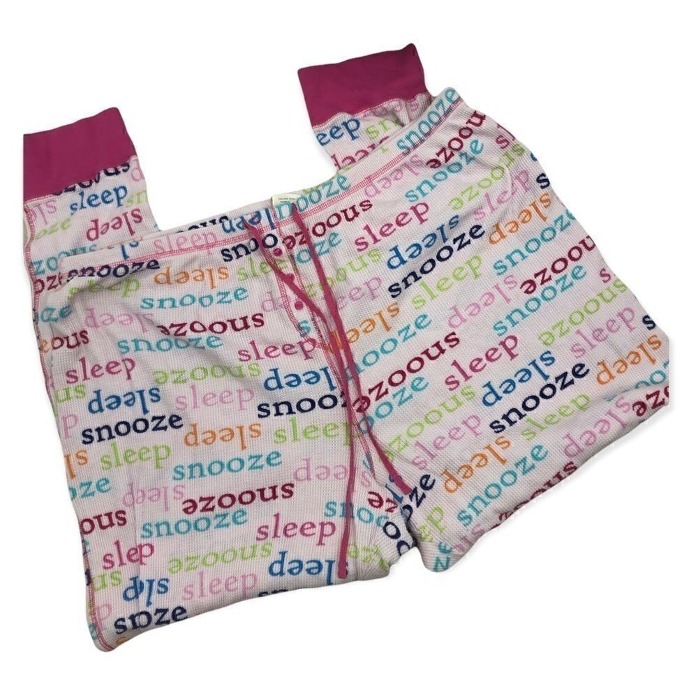 Sonoma pink waffle knit 2 pc drawstring pajama pant